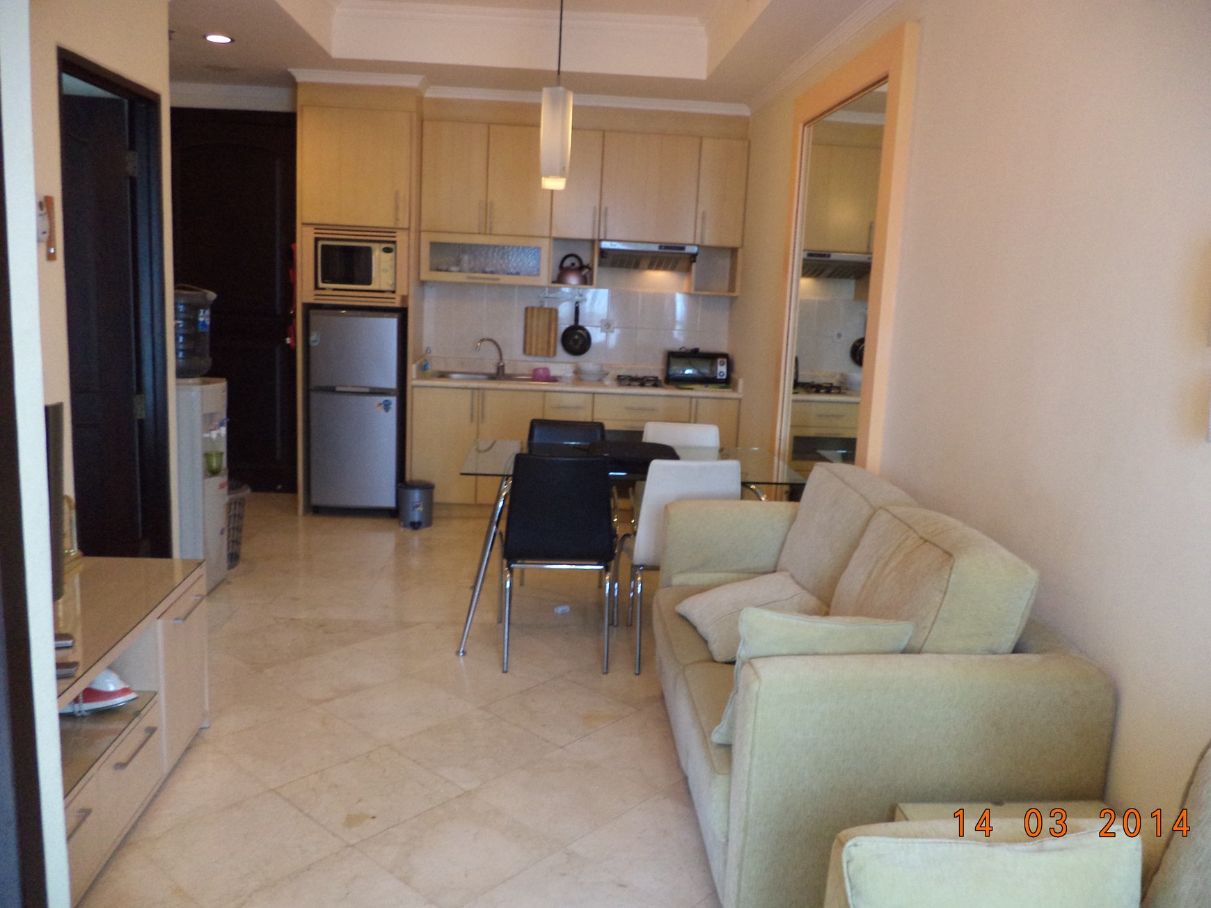 Apartemen Bellagio Residence 1+1 Bedroom, 56 m2, furnished, city view, lokasi strategis di mega kuningan, bebas ganjil-genap