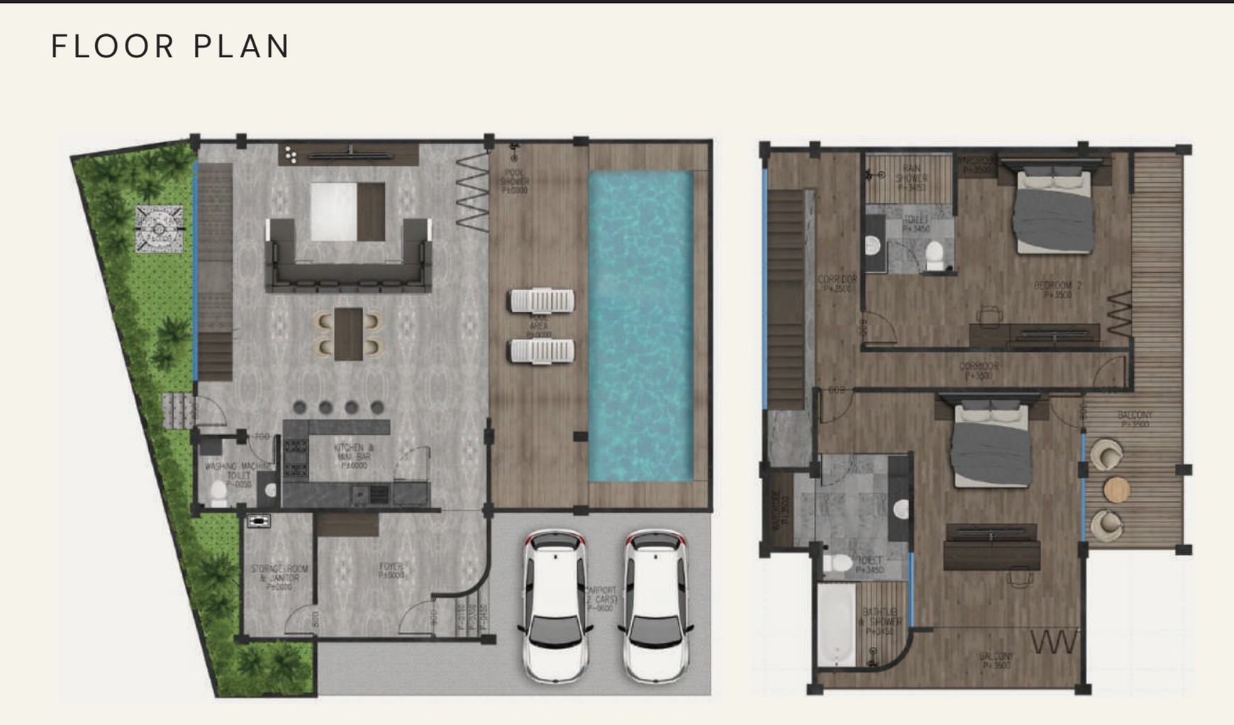 Villa Leasehold 2 Bedroom In Heart Seminyak Bali