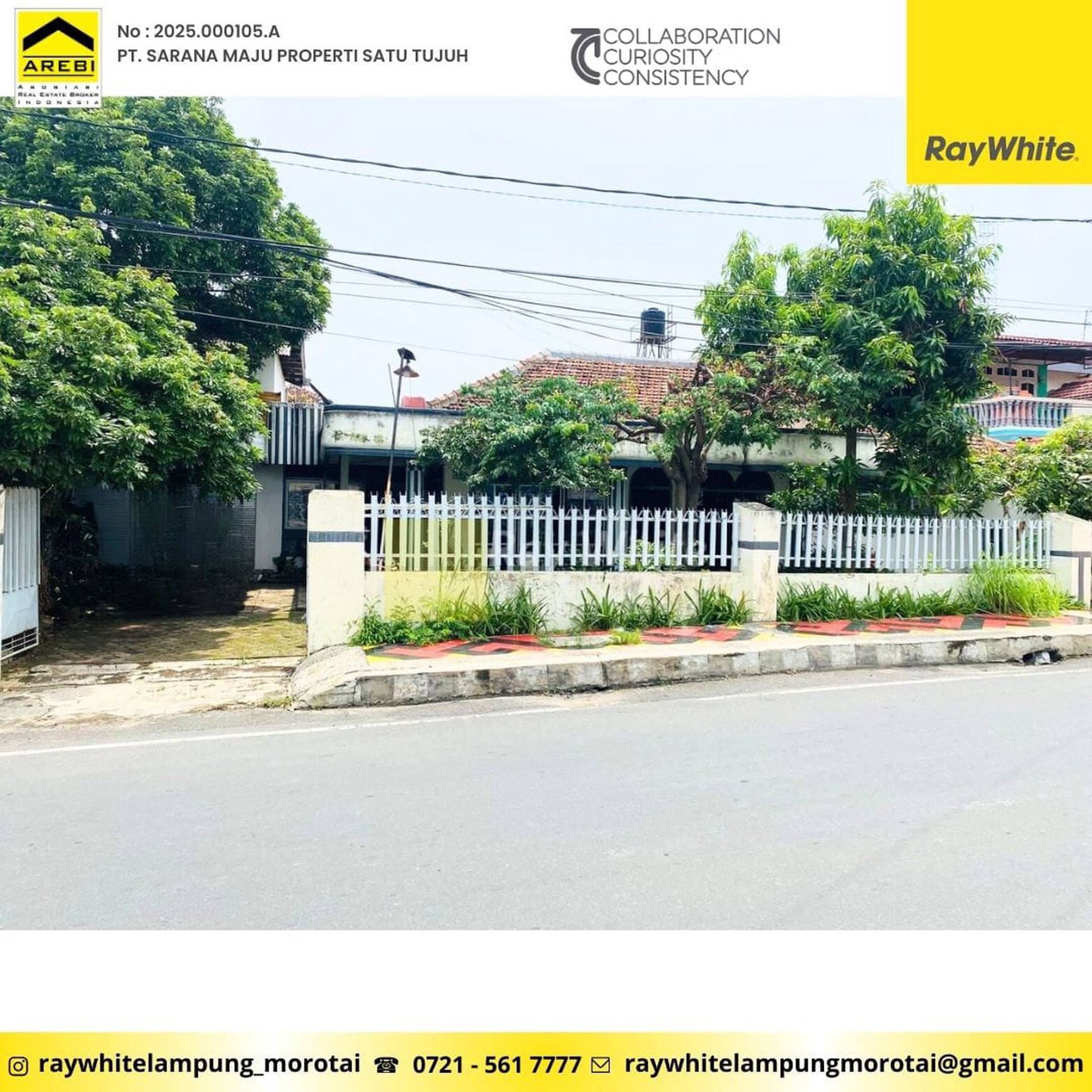 rumah 388 m2 di pahoman bandar lampung dekat stadion