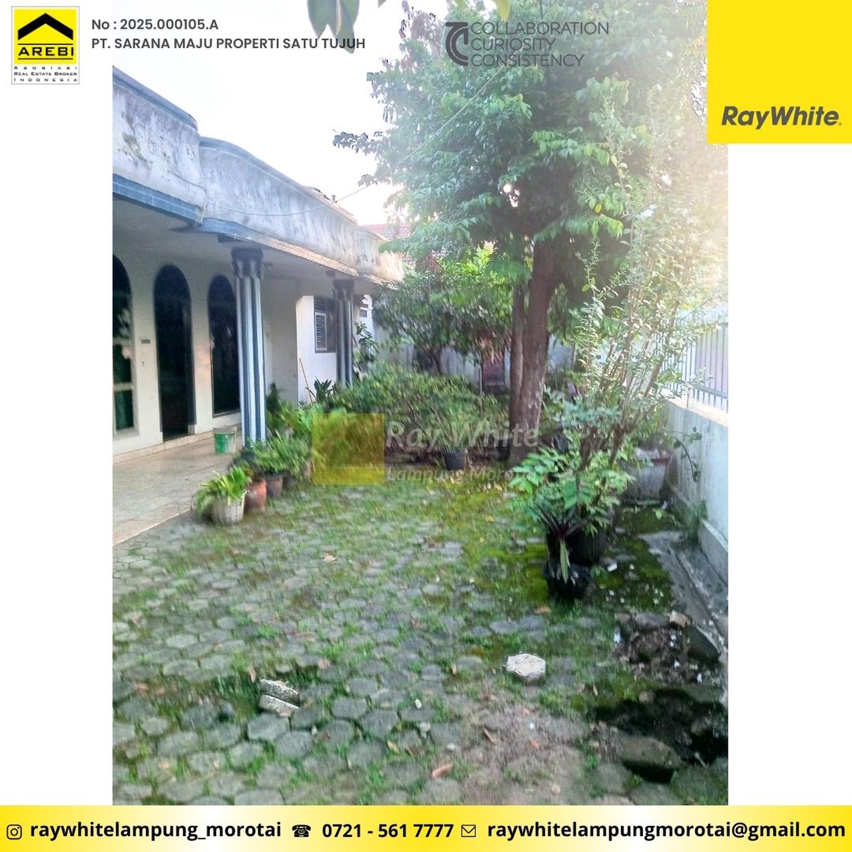 rumah 388 m2 di pahoman bandar lampung dekat stadion
