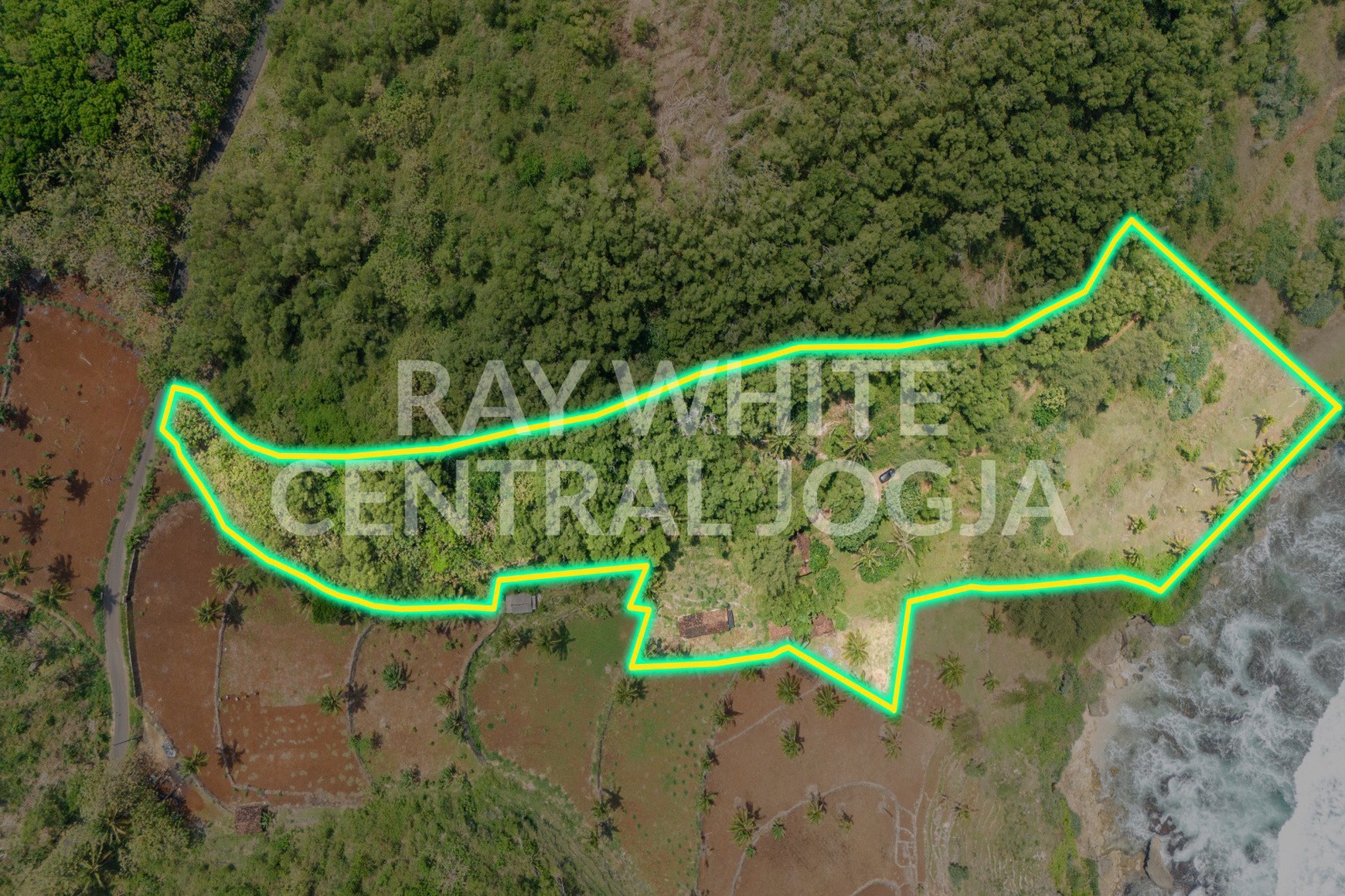 Dijual Tanah Luas 32.420 Meter Persegi Lokasi di Ngrenehan, Saptosari, Gunung kidul