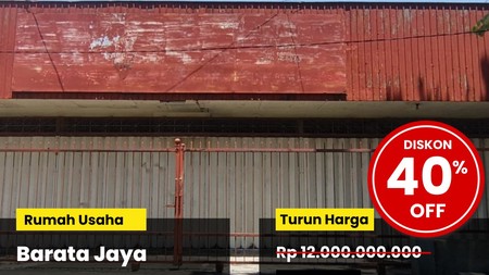 Dijual Rumah Usaha Murah di Jalan Barata Jaya Surabaya