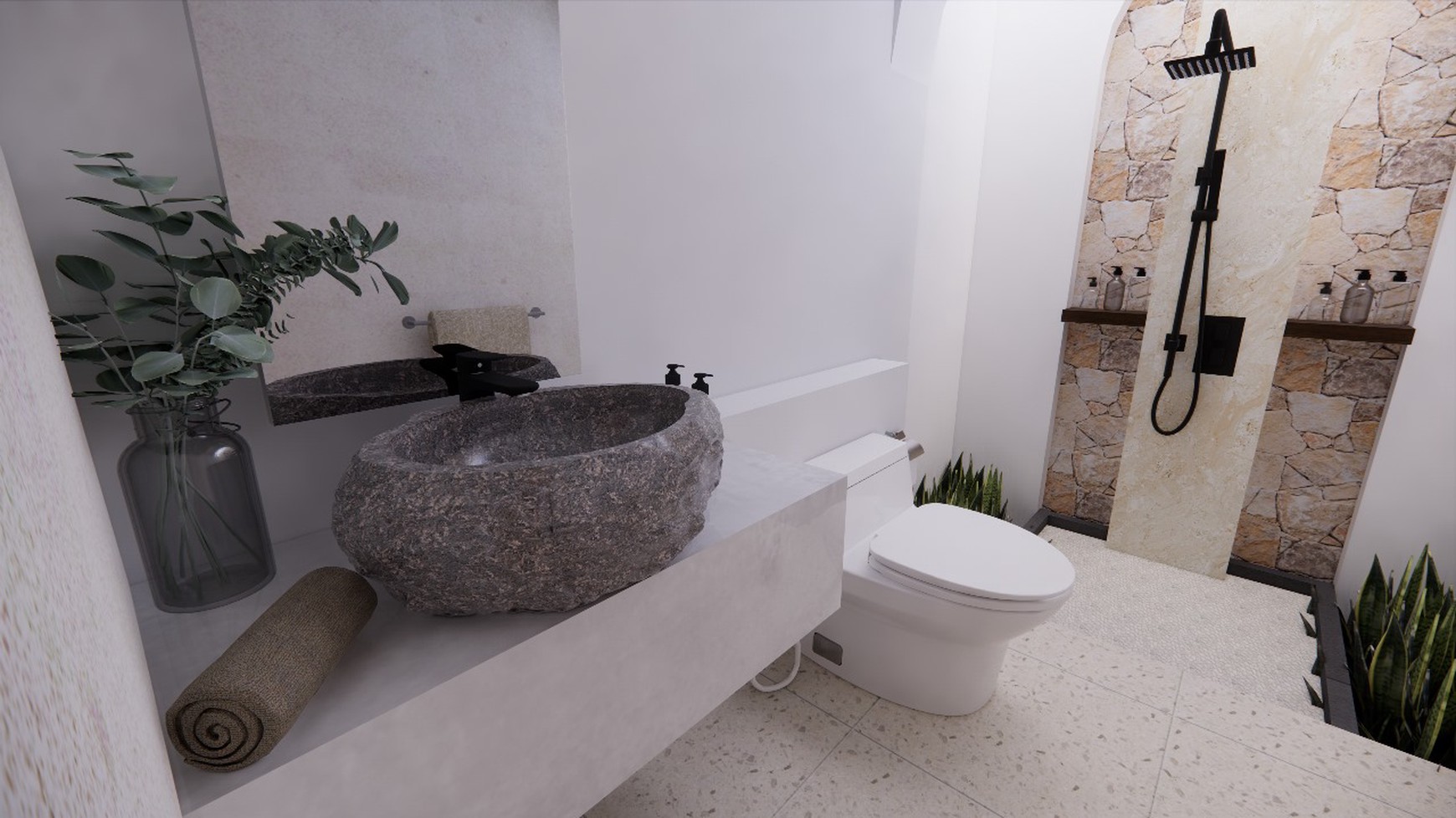 For Sale Freehold - Brand new modern cozy villa 3 bedrooms  in quiet spot Buduk , Bali
