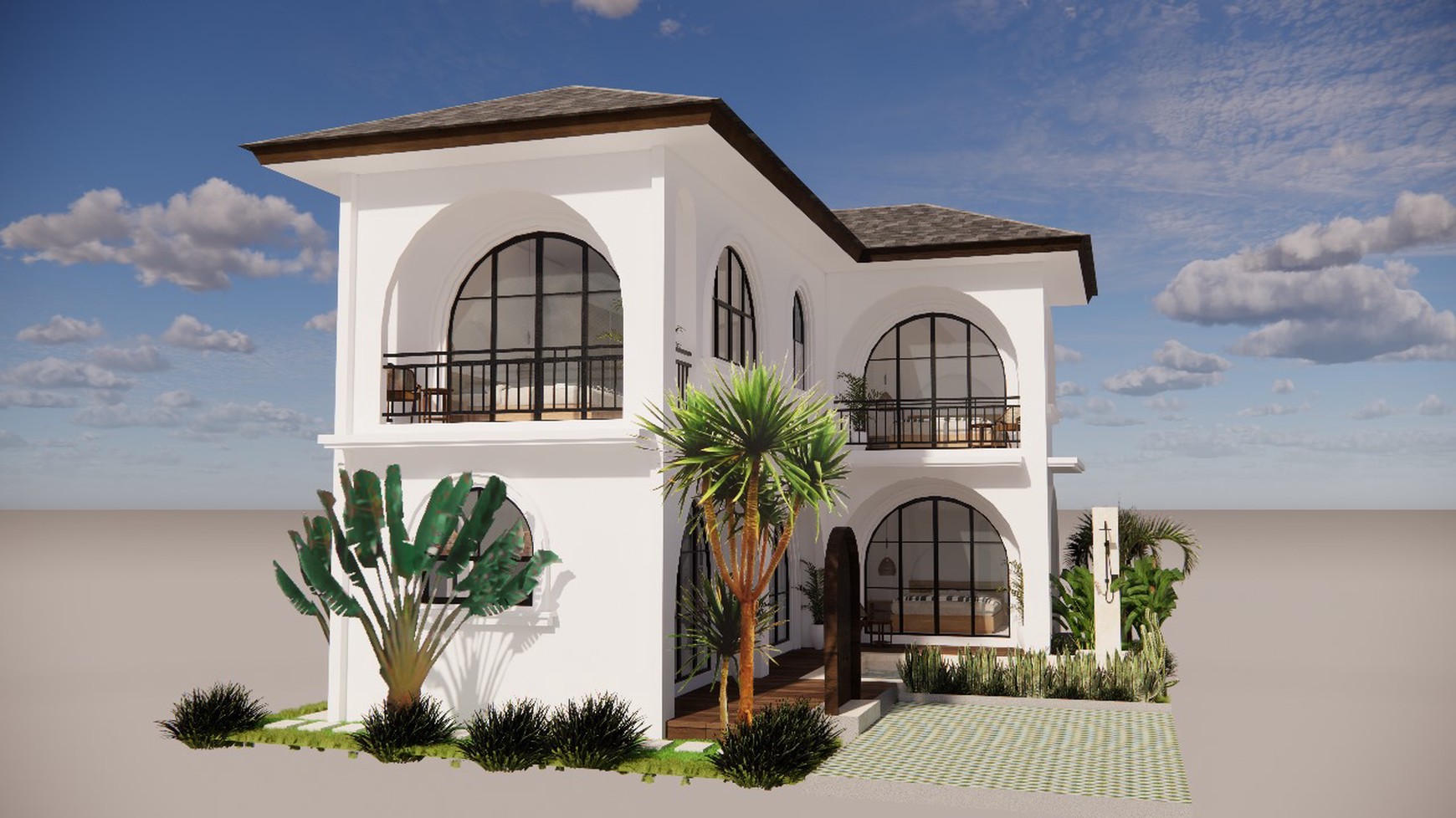 For Sale Freehold - Brand new modern cozy villa 3 bedrooms  in quiet spot Buduk , Bali