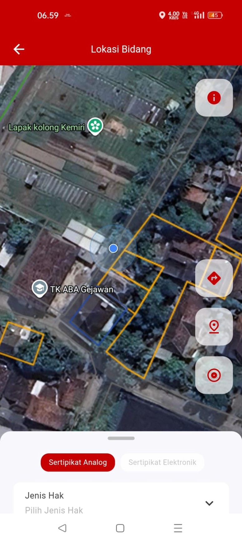 Tanah Siap Bangun Lokasi Strategis di Daerah Balecatur Gamping Sleman 