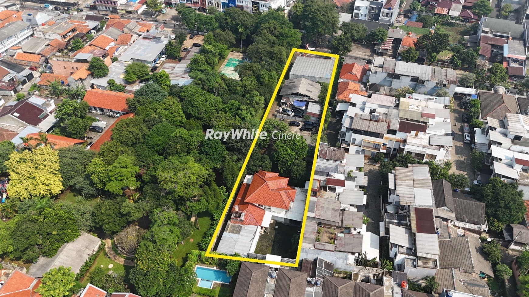 Turun Harga Dijual Tanah & Tempat Usaha Aktif (Alfamart), Rumah dan Tanah di Ciganjur Jagakarsa dengan luas 2310 M2