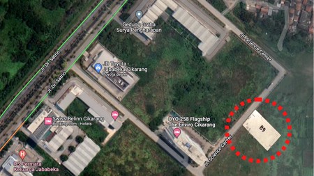 Tanah Komersial Strategis di Jalan Science Center Jababeka