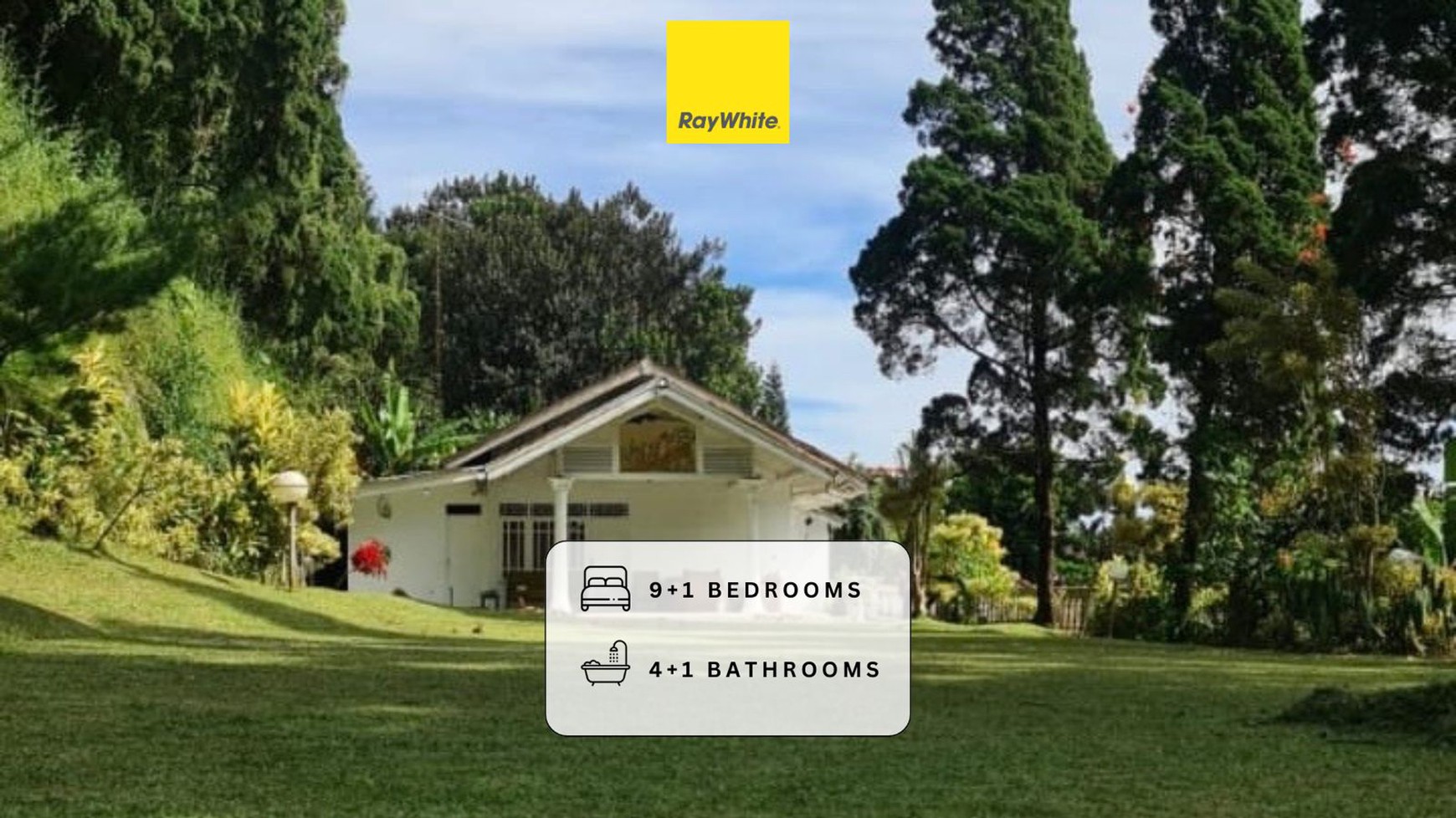 Disewakan Villa Puncak Siap Huni! Super Mewah dan Luas dengan View Panoramic Gunung di Cisarua, Jl Raya Puncak