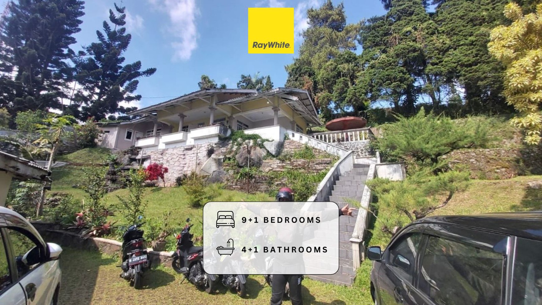 Disewakan Villa Puncak Siap Huni! Super Mewah dan Luas dengan View Panoramic Gunung di Cisarua, Jl Raya Puncak