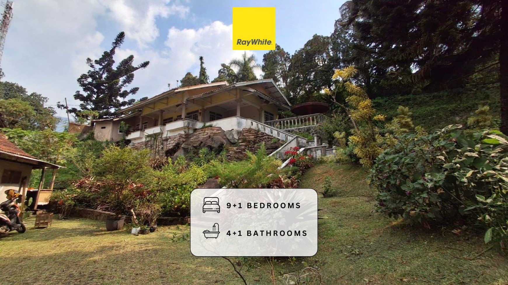 Disewakan Villa Puncak Siap Huni! Super Mewah dan Luas dengan View Panoramic Gunung di Cisarua, Jl Raya Puncak