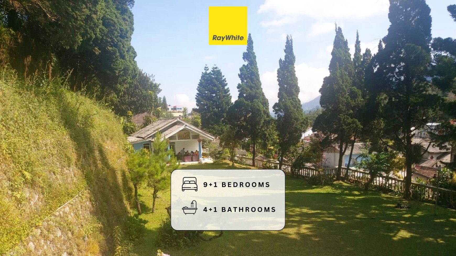Disewakan Villa Puncak Siap Huni! Super Mewah dan Luas dengan View Panoramic Gunung di Cisarua, Jl Raya Puncak
