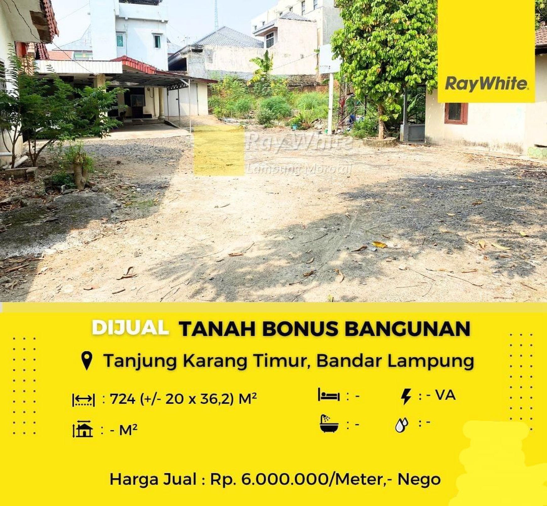 Dijual Tanah bonus bangunan 