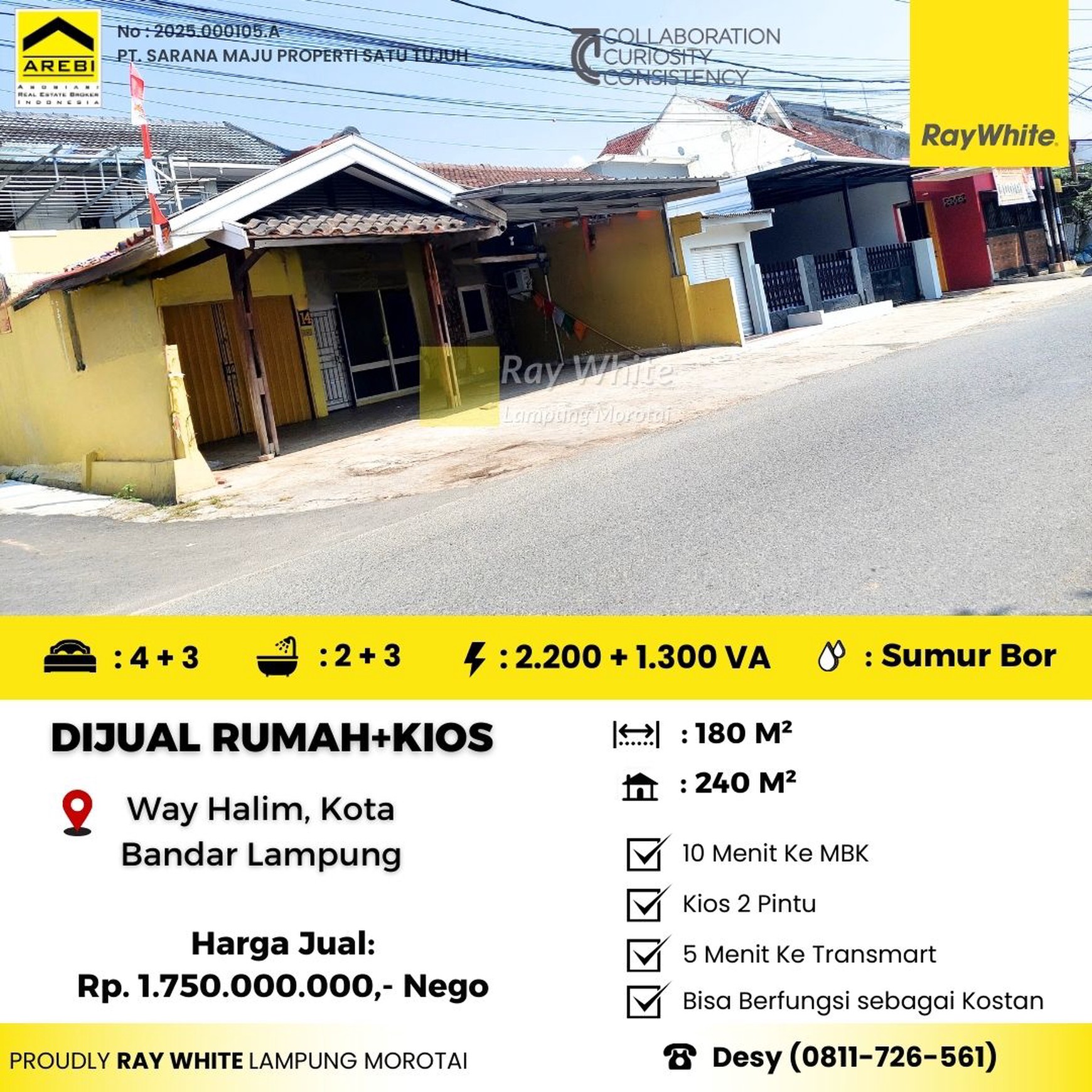 Dijual Rumah Way Halim