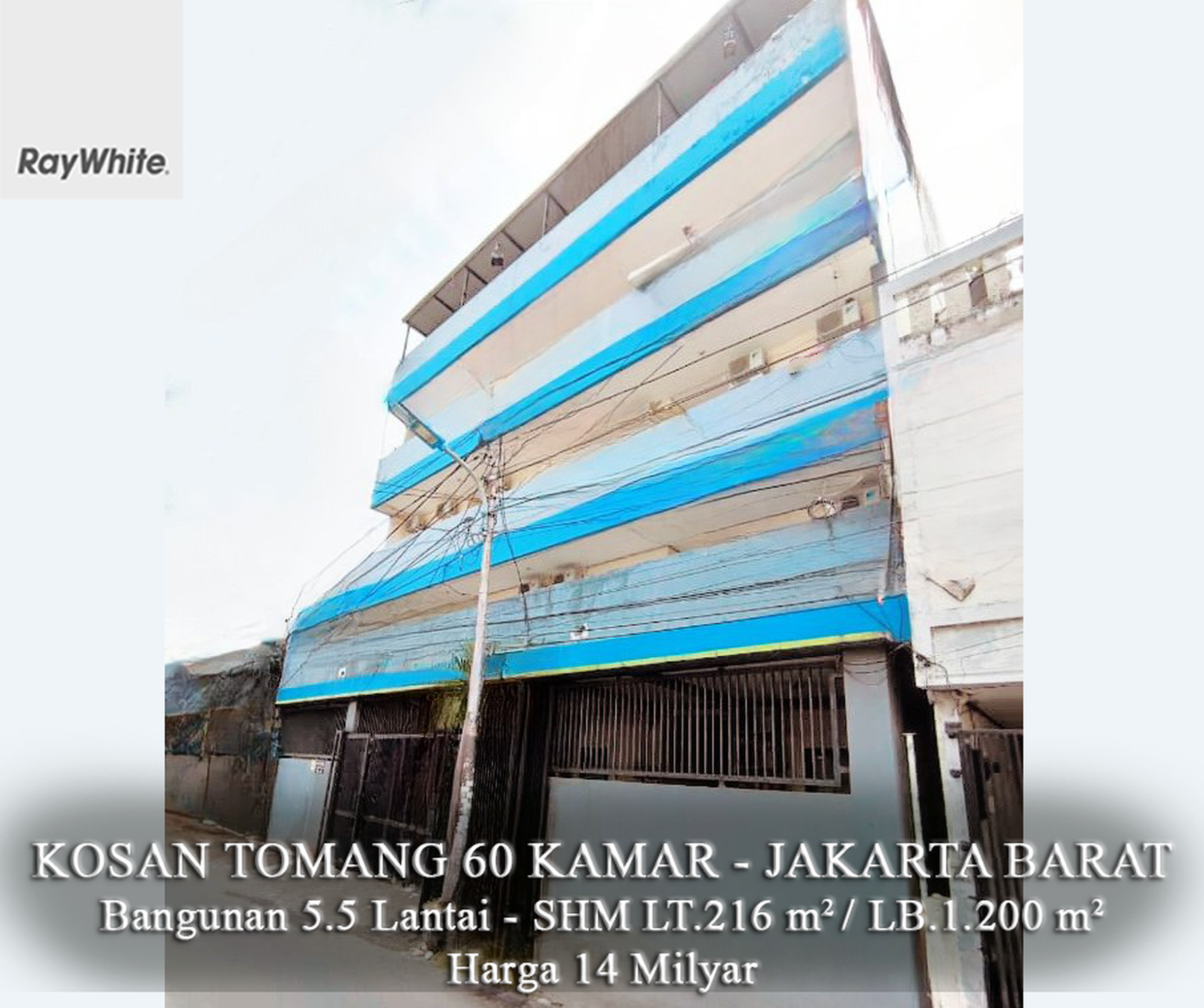 FOR SALE Kosan 60 Kamar Roi Tinggi Area Kosan Mahasiswa dan Karyawan di Tomang Jakarta Barat