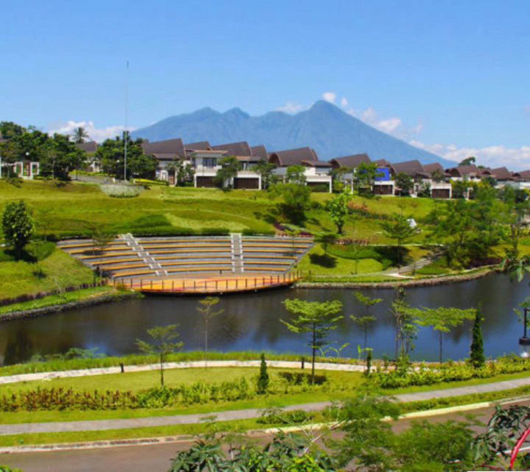 Dijual Villa Cantik Bergaya Bali di Vimala Hiils Ciawi, Bogor