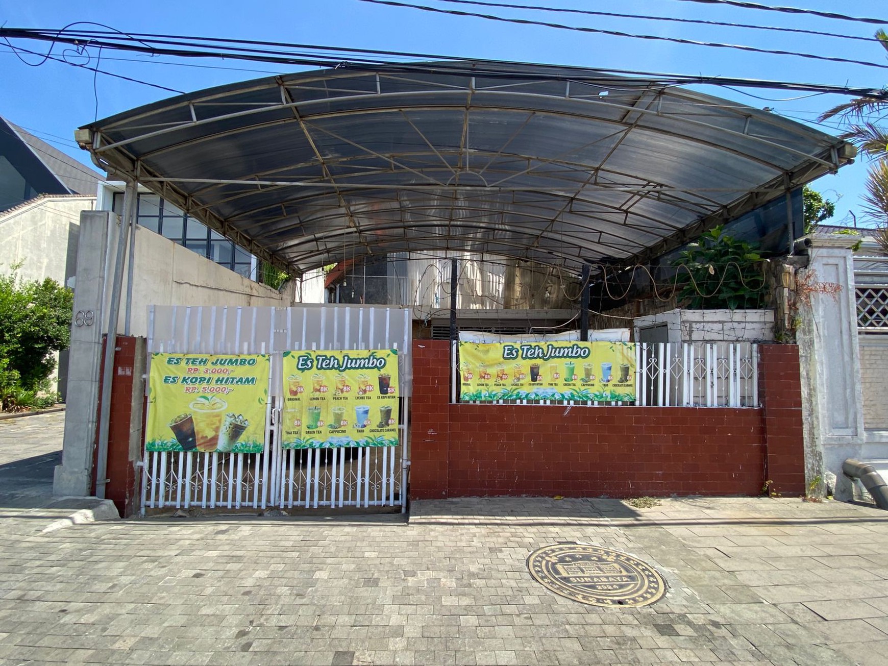 Dijual 393 M2 Rumah Surabaya Pusat Kota Area Jalan Diponegoro - Jalan Teuku Umar - Jalan R A Kartini.- Nol Jalan Raya Cocok Buat Segala Usaha