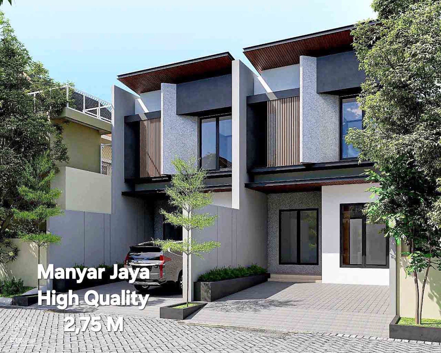 Rumah Baru Gress !!! di Manyar Jaya Surabaya Timur, Minimalis, 2 Lantai... cuma ada 2 unit aja...BURUANN !!!