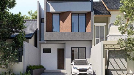 Rumah Baru Gress !!! di Manyar Jaya Surabaya Timur, Minimalis, 2 Lantai... BURUANN !!!