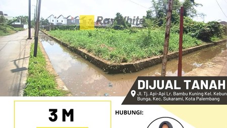 Dijual Tanah di Jl. Tj. Api-Api Lr. Bambu Kuning Kel. Kebun Bunga, Kec. Sukarami, Kota Palembang