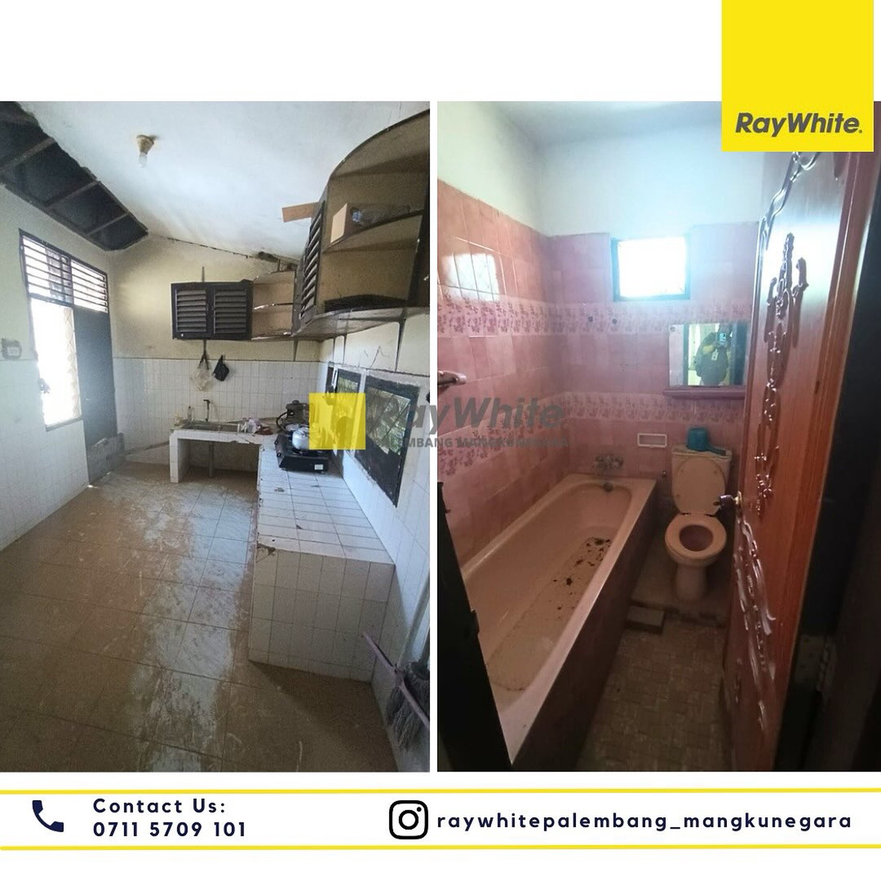 Disewakan Rumah + Tanah di Jl. PHDM XIII Kel. Kalidoni Kec. Kalidoni, Kota Palembang