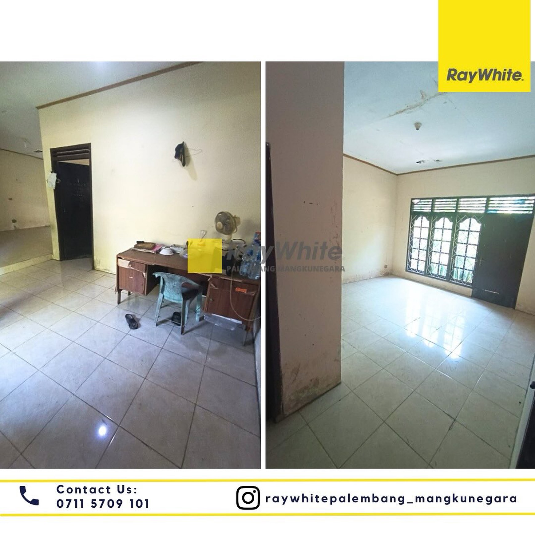 Disewakan Rumah + Tanah di Jl. PHDM XIII Kel. Kalidoni Kec. Kalidoni, Kota Palembang