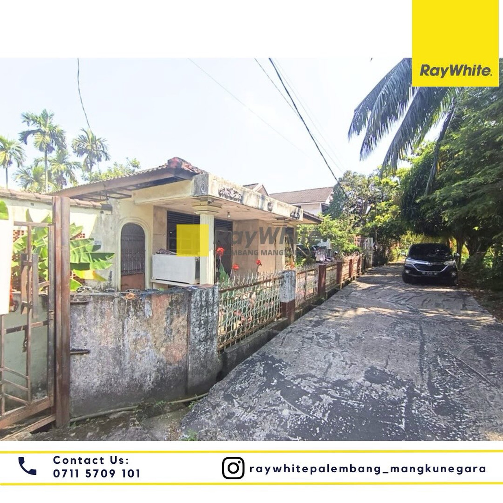 Disewakan Rumah + Tanah di Jl. PHDM XIII Kel. Kalidoni Kec. Kalidoni, Kota Palembang