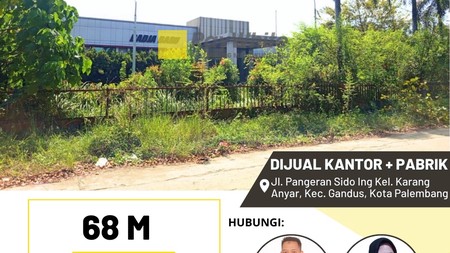 Kantor dan Pabrik dekat Sungai Musi
