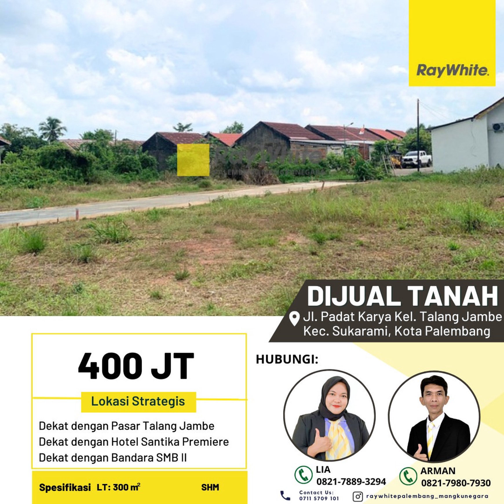 TANAH JUAL MURAH PALEMBANG KOTA