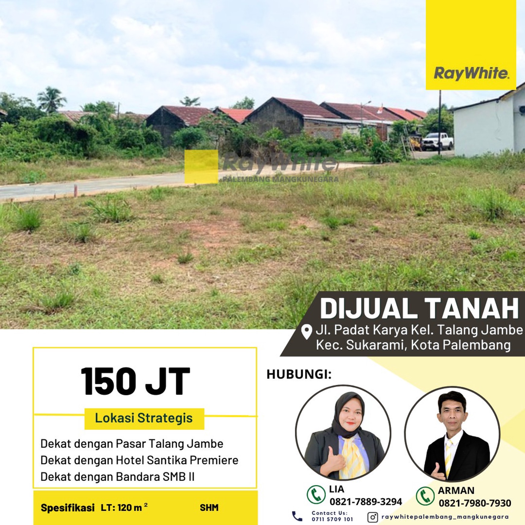 tanah jual murah palembang