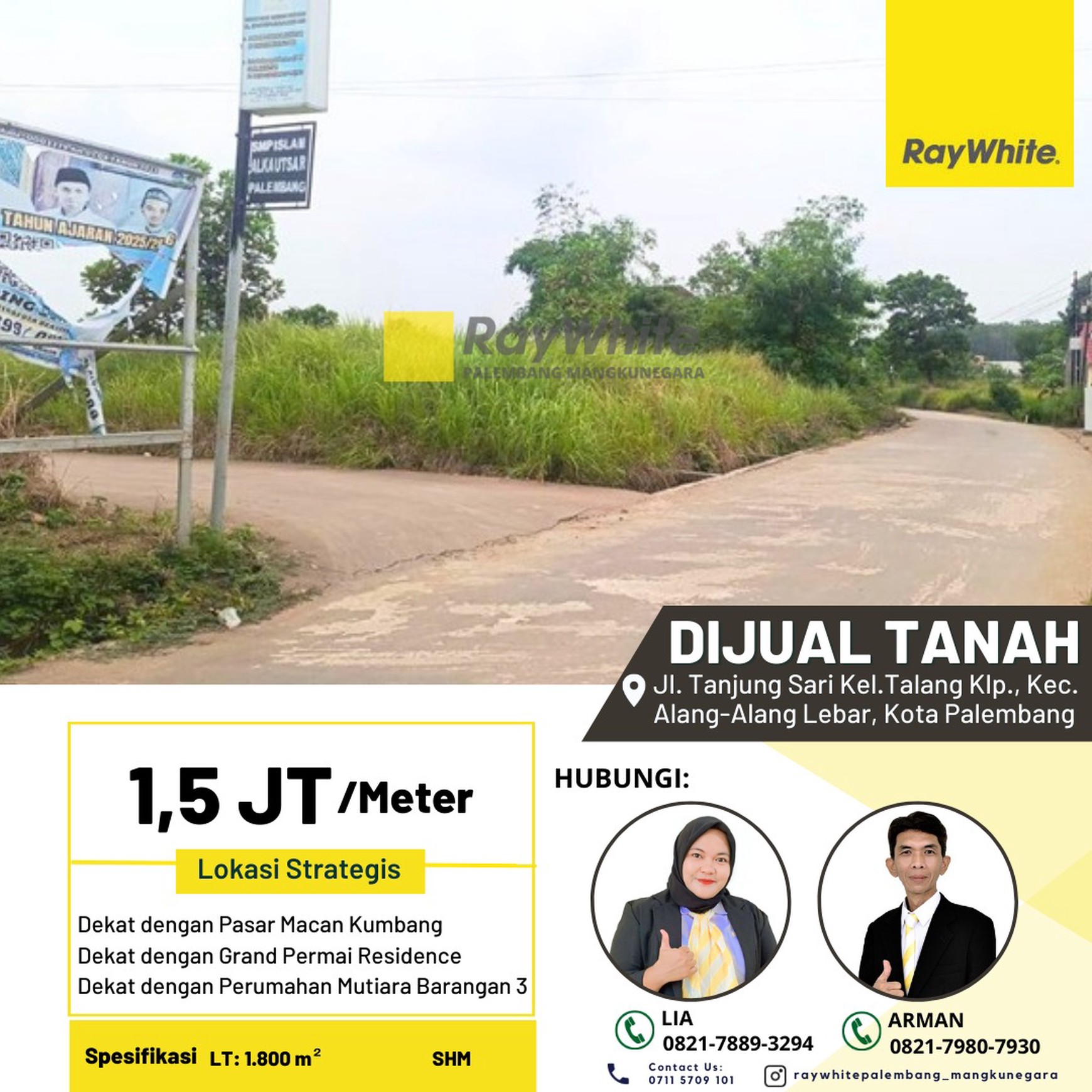 TANAH JUAL PALEMBANG KOTA