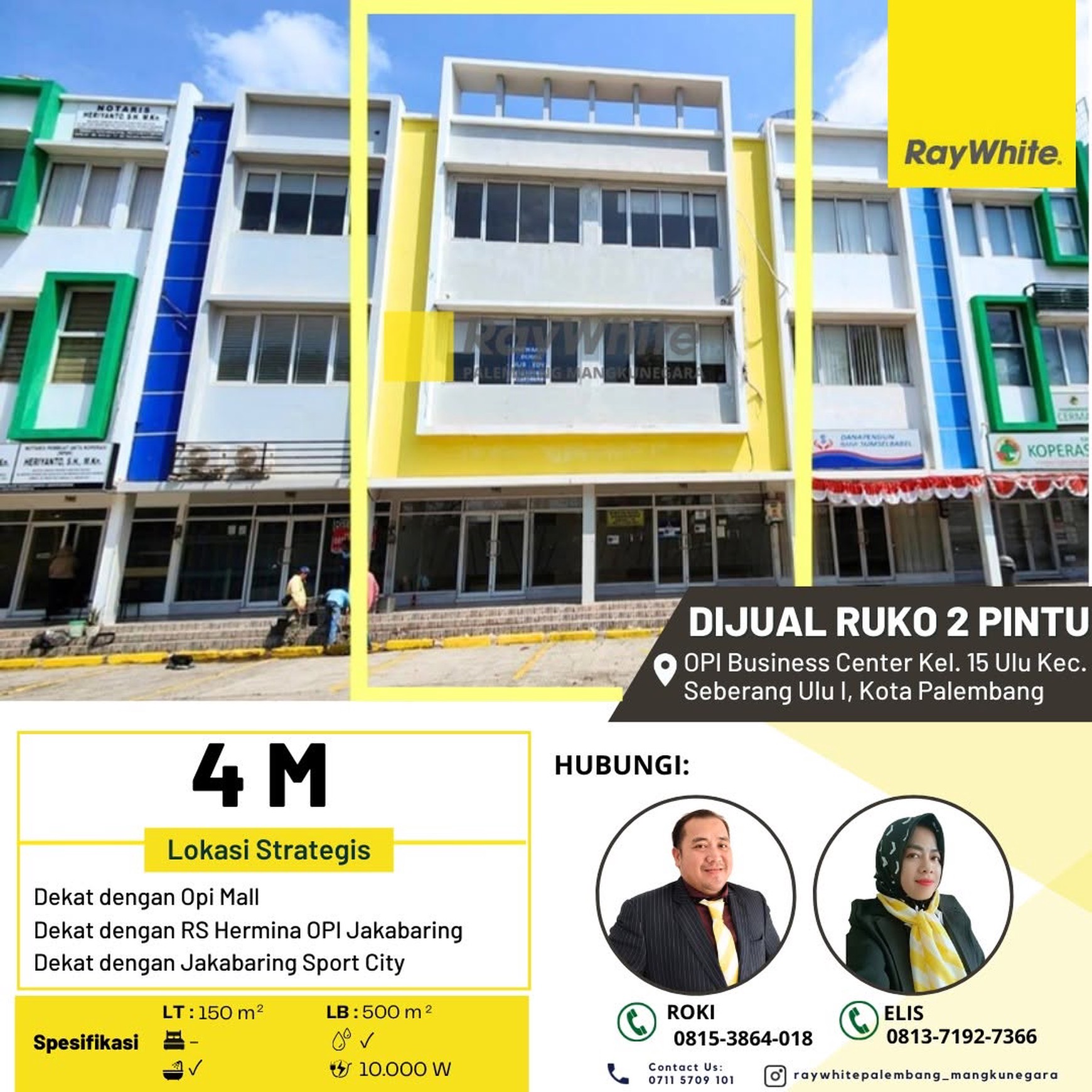 Dijual Cepat Ruko 2 Pintu di Komplek OPI Busines Center