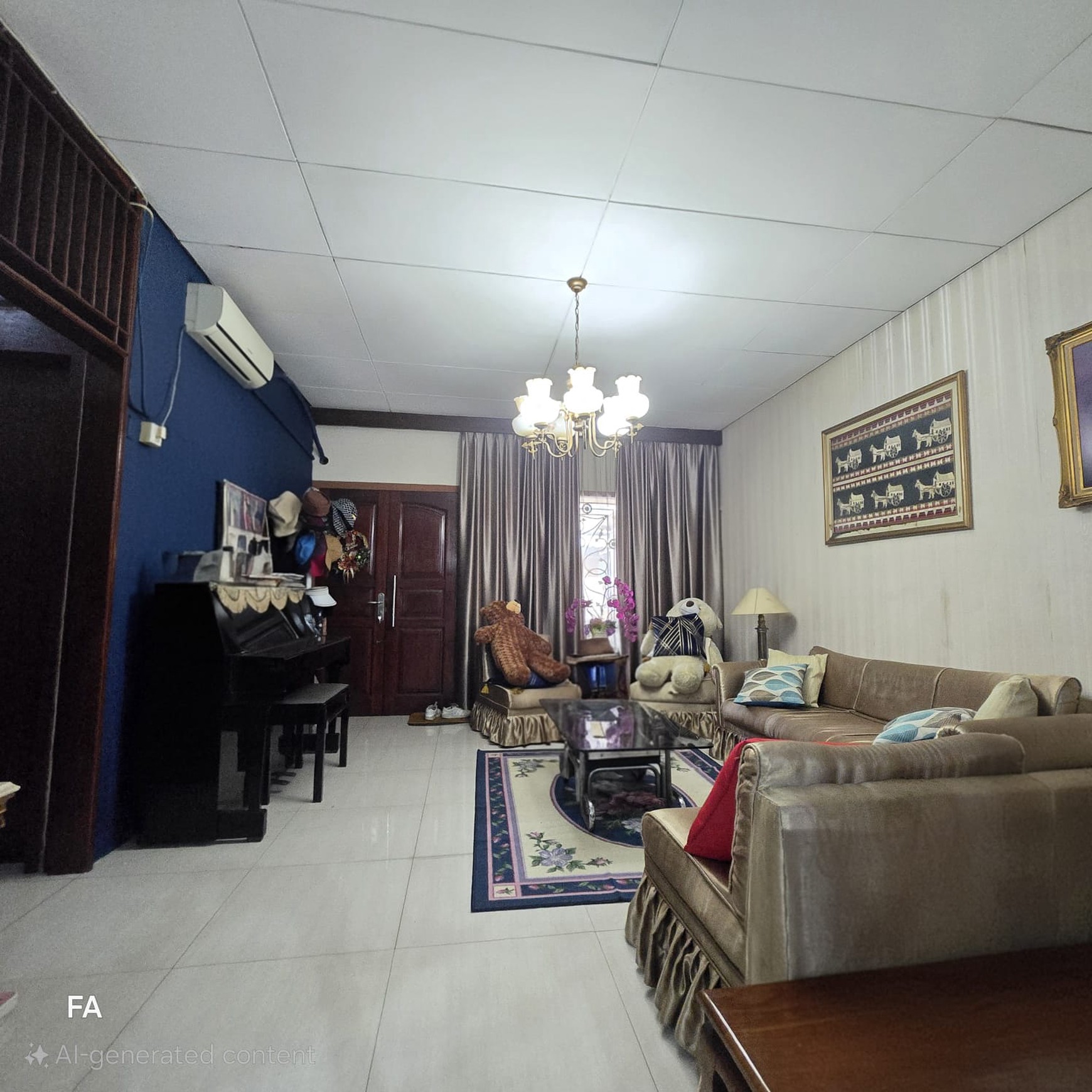 Rumah 2 lantai huk luas 332 m2 terawat lokasi strategis bebas banjir di Taman Kedoya Baru. Jakarta Barat