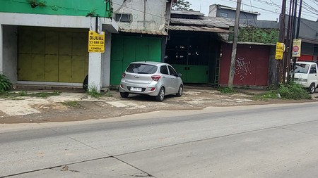 Gudang Hadap Jalan Raya di Cisauk Legok Tangerang