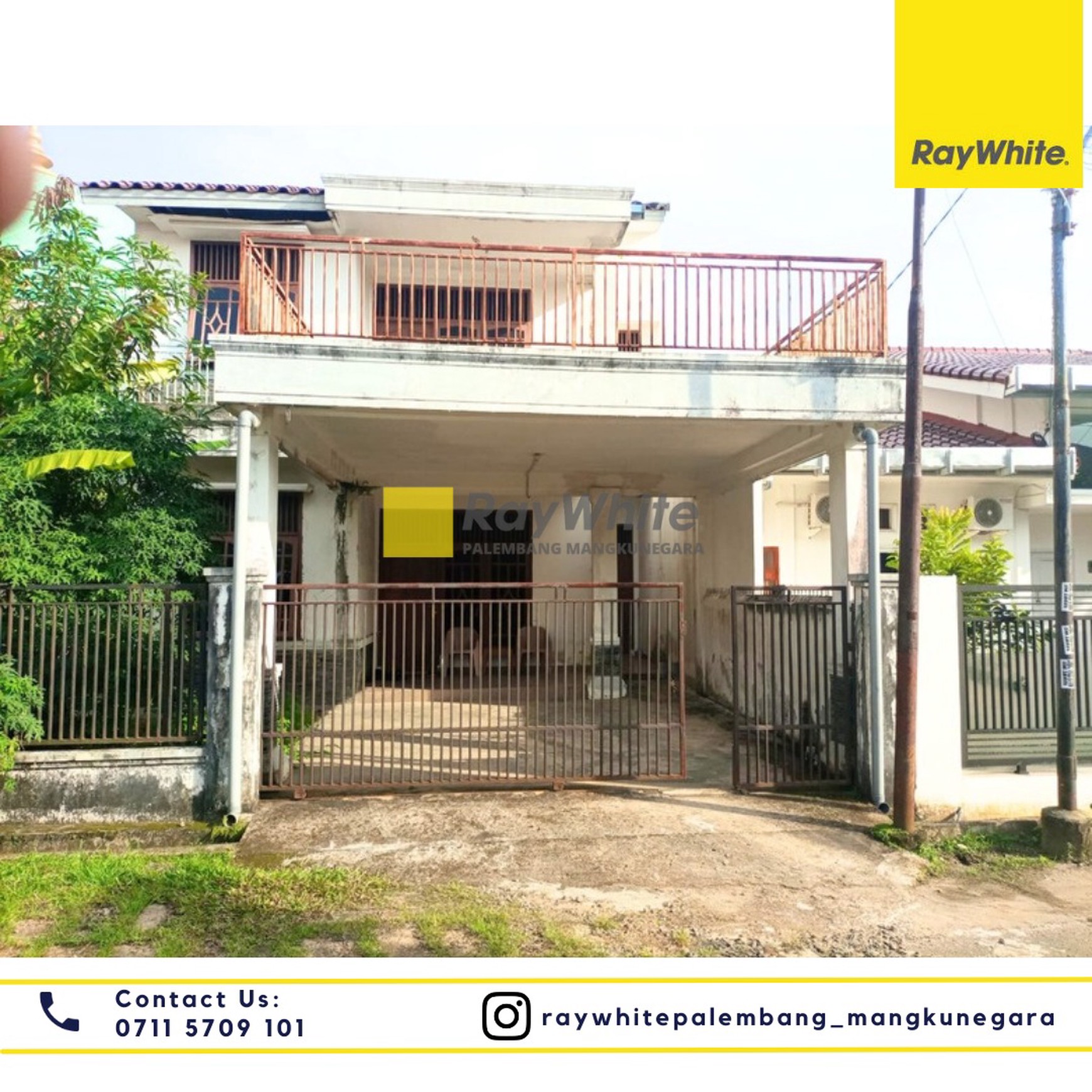 DISEWAKAN Rumah di Jl. Bukit Kenten Komp.PU Kel. 8 Ilir Kec. Ilir Tim. II, Kota Palembang