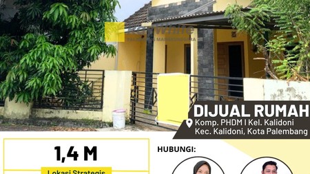 DIJUAL Rumah Komp. PHDM I Kel. Kalidoni Kec. Kalidoni, Kota Palembang