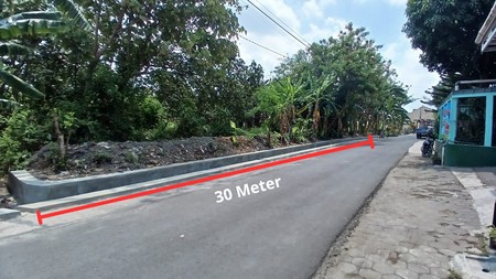 Tanah 1136 Meter Persegi, Lpkasi Dekat Stadion Sasana Krida, Berbah, Sleman
