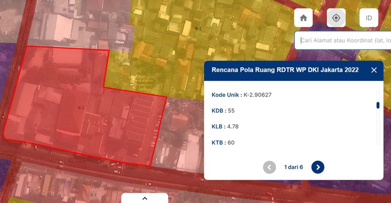 Tanah Komersial Luas 2988m2 Berikut Bangunan Ruko Area Pasar Minggu