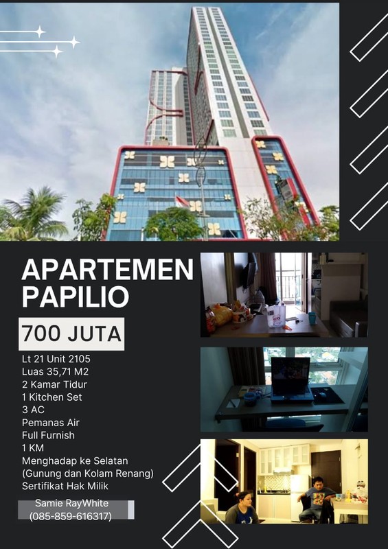 Di Jual Apartemen Murah pusat kota surabaya