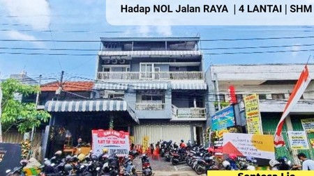 MURAH Dijual 3 Ruko Jejer Tembok Dukuh Surabaya plus Usaha Guest House Full Futnished - Nol Jalan RAYA  - Parkiran Luas