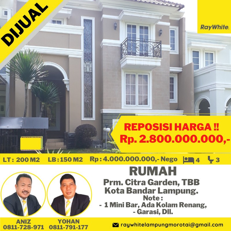 rumah murah teluk betung