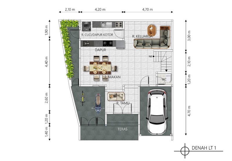 Dijual rumah Type American Classic Cinere