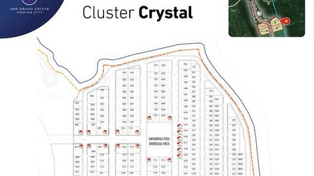 1964. Dijual Tanah Kavling GEM City cluster Crystal A, Manyar Gresik 