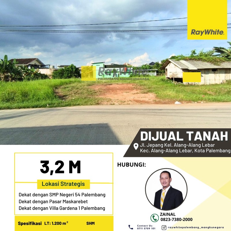 DIJUAL TANAH PINGGIR JALAN AREA SANGAT STRATEGIS