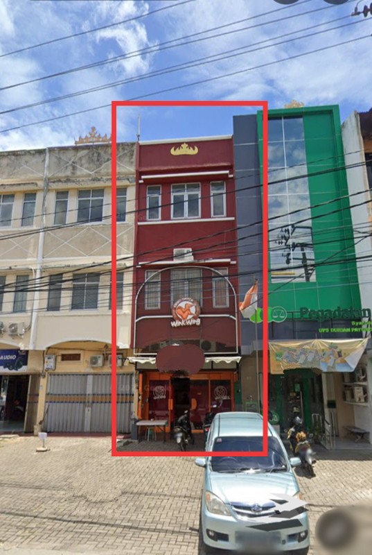 Ruko 3 lantai di Jln. Kartini Tanjung Karang Pusat, Bandar Lampung (Lampung)