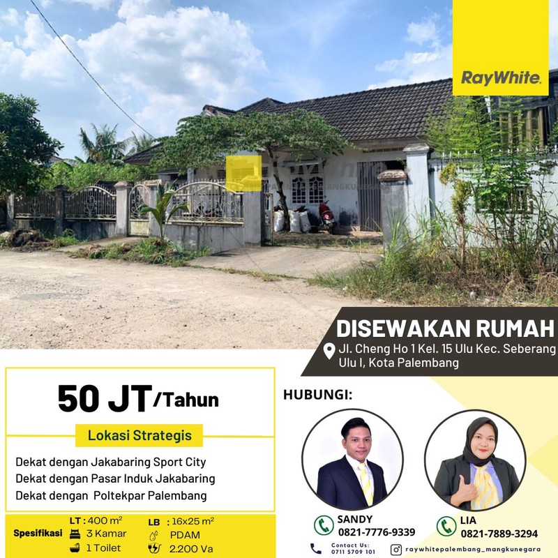 RUMAH SEWA PALEMBANG KOTA 