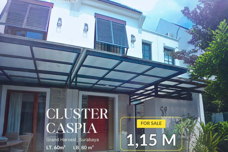 Dijual Rumah Murah 2 Lantai di Grand Harvest Cluster Caspia - Lokasi Strategis Dekat Tol Gunung Sari dan Stasiun Sepanjang