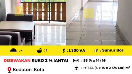 Disewakan Ruko