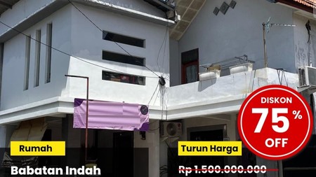 Dijual Rumah 350 jutaan di Babatan Indah Surabaya