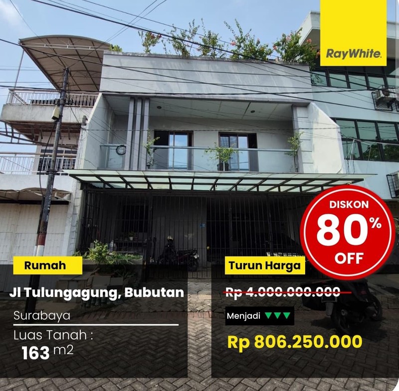 Dijual Rumah Murah di Jl Tulungagung Bubutan Surabaya Pusat