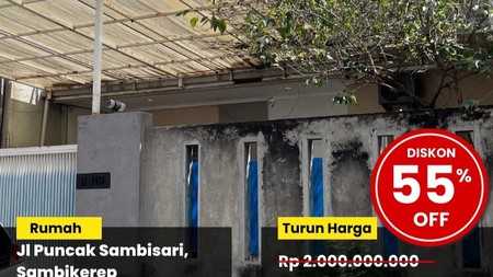 Dijual Rumah di Jl Puncak Sambisari Sambikerep Surabaya